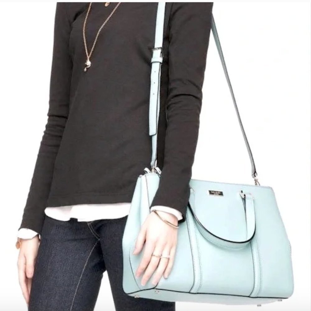 Kate Spade New York Newbury Lane Grace Blue Loden Satchel